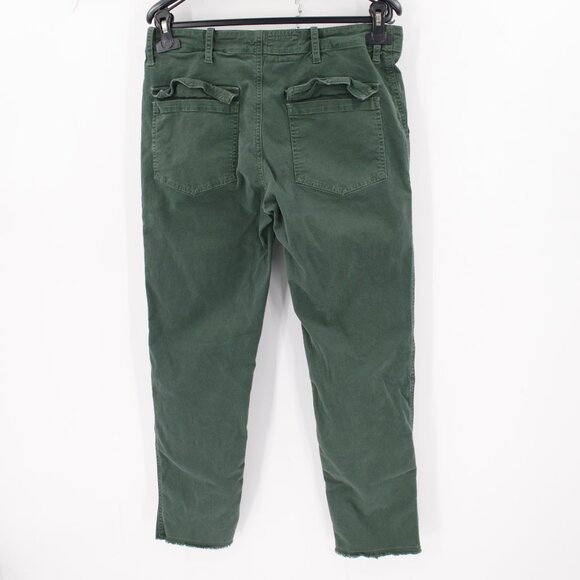 Nili Lotan  Pants Womens 6 Cotton Stretch Utility casual chino Green 111/88 80NL - Picture 3 of 12